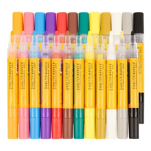 Premium OEM&ODM Painting Markers Acrylic Markers On Different Surface Water-proof Ink With Dual Round Tip