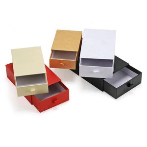 Caja de Regalo de Joyería de Cartón con Logotipo Personalizado, Caja de Embalaje con Cajón Deslizable para Collares, Caja de Papel para Pendientes, Embalaje de Joyería - Product Image 3