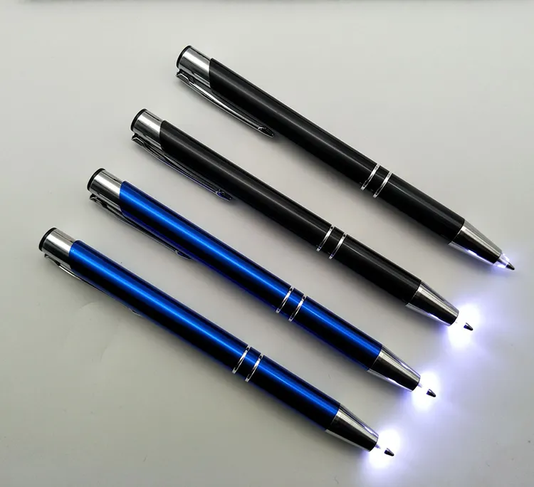Wholesale Emergency LED Lighting Ballpoint Glowing In the Tip Pen