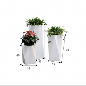 2022 Garden Home Balcony Square Planter Colorful Large Plastic Self Watering Flower Pots &amp Planters For Indoor