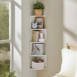 Étagère d'angle murale pour chambre à coucher, rangement triangulaire, organisateur suspendu pour <span class=keywords><strong>chevet</strong></span>, meuble de présentation <span class=keywords><strong>flottant</strong></span> - Product Image 3