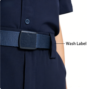 Chemise d'uniforme de sécurité blanche pour personnel, design d'été économique, pour portier, homme, noir, polyester/coton, fusion sans couture, en stock - Product Image 5