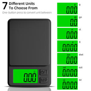 Changxie 1kg Kapazität mit 0,01g Genauigkeit Grüne Hintergrund beleuchtung Mini Digital waage - Product Image 5
