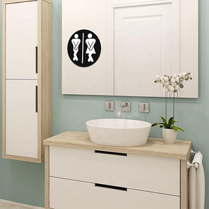 Placa <span class=keywords><strong>de</strong></span> advertencia <span class=keywords><strong>de</strong></span> género <span class=keywords><strong>de</strong></span> diseño moderno, letreros <span class=keywords><strong>de</strong></span> baño, letrero <span class=keywords><strong>de</strong></span> baño para hombres y mujeres con cinta fuerte duradera <span class=keywords><strong>de</strong></span> doble cara - Product Image 6