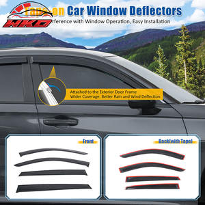 Déflecteurs de vitres pour Genesis GV80 21-26, pare-pluie et pare-soleil, protection latérale de portière de voiture à coller - Product Image 2