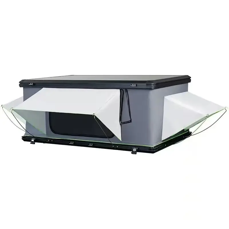 Hoto Nieuwe Stijl Van Hoge Kwaliteit 2-3 Personen Outdoor Camping Aluminium Rechthoekige Harde Schaal Pop-Up Auto Dak Tent Auto Dak Tent