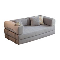 Sofá Cama Plegable 32D con Tapicería de Pana, Convertible de Doble Uso para Apartamentos Pequeños