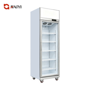 Refrigerador Comercial de Una Sola Temperatura para Bebidas, Vitrina Refrigerada con Puerta de Vidrio, Iluminación LED y Estantes Ajustables - Product Image 1