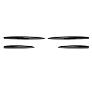Mercedes-Benz E-Class W214 S214 Front Bumper Grille Trim Carbon Fiber Piano Black Electroplated Silver Decal Modification - Product Image 5
