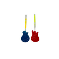 BESTAR Vente en gros OEM Sucettes néon en forme de guitare, bonbons durs fruités avec bâton lumineux, bonbons sucrés pour enfants, collation sucrée