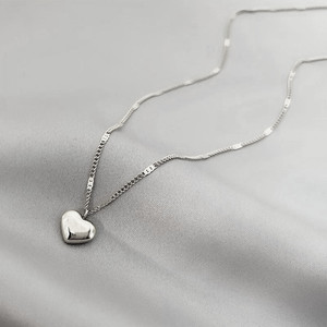 Più economico semplice estate placcato oro amore cuore ciondolo collana all'ingrosso per la mamma <span class=keywords><strong>e</strong></span> il regalo di san valentino - Product Image 5
