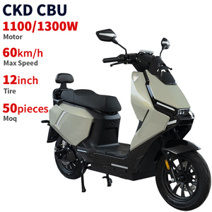 Moto électrique à deux roues CKD SKD 12 pouces, pas chère, 2 places, 1100/1300W, vitesse 60 km/h, scooter électrique de qualité supérieure pour adultes - Product Image 3