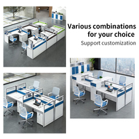 Bureau modulaire de bureau de poste de travail de cabine Bureaux installés pour Call Ceter Furniture Office Table De Bureau Mesa De Escritrio