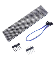 MAX7219 8*8 16 Dot modul tampilan LED matriks tabung Digital pengontrol mikro papan penggerak 5V untuk perlengkapan DIY elektronik ARD