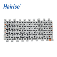 Convoyeur à bande modulaire à plateau plat série Hairise Har1505 avec courroie à courroies plates et courroie à courroies à pointes, pièce de convoyeur pour ligne de production