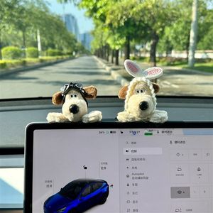 Wll Plush Palm Dog Car Interior Decoration Cartoon Soft Fabric Ornament For Dashboard Center Console - Product Image 1