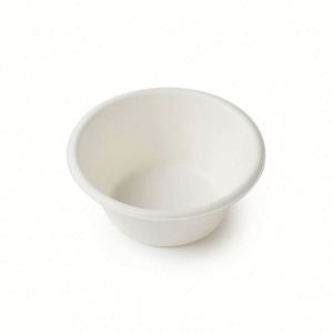 Contenedor desechable para microondas de caña de azúcar, redondo, para almuerzo, fideos, ensalada, sopa, con tapa - Product Image 1