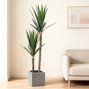 Arbre artificiel en sisal Dream Castle, 100 cm-200 cm, plante décorative d'intérieur et d'extérieur, bonsaï en pot, verdure - Product Image 2