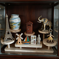 Étagères de présentation en bois massif multicouche, petites étagères de bureau en bois pour bibelots, mini étagères en bois