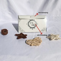 Sac en papier biodégradable et recyclable personnalisé avec gaufrage, conteneur alimentaire pliable en forme de triangle, boîte cadeau pour parfum, emballage pour bijoux, soins de la peau