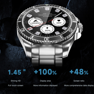 Montre connectée intelligente pour homme, écran AMOLED, affichage nocturne, chargeur sans fil IP68, NFC, sport, smartwatch - Product Image 4