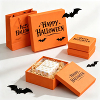 Scatola di Cartone Ondulato Premium per Halloween, Stampa Personalizzata a Colori Vivaci, Set di Confezioni Regalo Pieghevoli