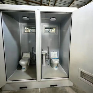 Salle de bain mobile préfabriquée pour chantier, toilettes conteneurisées portables, écologiques, durables, pour usage extérieur - En promotion - Product Image 1