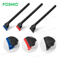 Foshio Raclette en caoutchouc de silicone personnalisable avec manche en plastique pour outils de teinte douce automobile