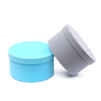 Boîte cadeau ronde de luxe personnalisée pour bougie, avec gaufrage, doublure en éponge, tube en papier et emballage avec ruban