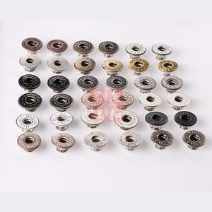 Denim Snap Button 17mm15mm Round Brass Nickel-Free T-Shaped Buckle Metal Garment Accessory - Product Image 2