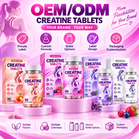 Comprimés à croquer de créatine monohydrate en gros, supplément de nutrition sportive et de fitness, marque privée OEM