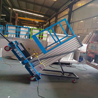 Elektrische Hydraulische Einmast-Aluminiumlegierungs-Hebebühne, 4-10m Hubhöhe Mobile Luftarbeitsbühne