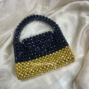 Tendance personnalisée <span class=keywords><strong>noir</strong></span> or mode perlé sacs femmes sac à main Banquet fête sac sacs à main été 2025 <span class=keywords><strong>Tot</strong></span> sacs pour femmes concepteur - Product Image 2