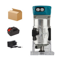 Outil de rainurage multifonctionnel sans balais 21V à batterie lithium rechargeable pour le travail du bois et le bricolage industriel, avec fonction de perçage