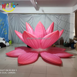 Fleur de Lotus géante extérieure LED à <span class=keywords><strong>changement</strong></span> de couleur rose nénuphar gonflable pour <span class=keywords><strong>d</strong></span>écoration de scène <span class=keywords><strong>d</strong></span>'événement - Product Image 1