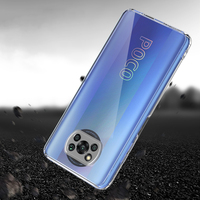 Casing HP Anti Benturan Bahan Akrilik PC Transparan Keras untuk Redmi Note 10/Note 10s/POCO X3/POCO X3 Pro