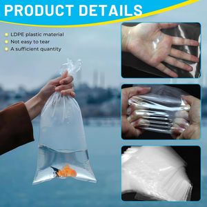 Sac à soufflets latéraux en PE thermoscellable, recyclable, personnalisable, imprimé offset, pour le transport de poissons vivants, usage industriel et expédition d'aquariums - Product Image 3