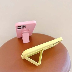 Funda de Silicona con Soporte, Color Caramelo, Antigolpes, para iPhone 11, 14, 15, 16, 17, Venta al Por Mayor de Fábrica, Carcasas para Teléfono - Product Image 2