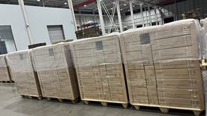 พาเลทไม้ไฟเบอร์ขึ้นรูป 9 ขา แบบชั้นเดียว เป็นมิตรกับสิ่งแวดล้อม รีไซเคิลได้ สำหรับขนส่งสินค้าในคลังสินค้า - Product Image 5