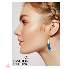 Orecchini a Gancio all'Ingrosso, Orecchini a Gancio Dorati, Ciondolo Singolo, Orecchini Antichi, <span class=keywords><strong>Gioielli</strong></span> alla Moda - Product Image 4