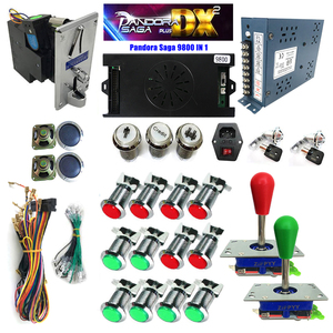 Pandoras Saga Hộp Tủ 9800 Trong 1 Hộp Trò Chơi Cần Điều Khiển 2 Người Chơi Mạ Bạc Đẩy Nút Với LED Arcade Trò Chơi Jamma <span class=keywords><strong>Kit</strong></span> - Product Image 1