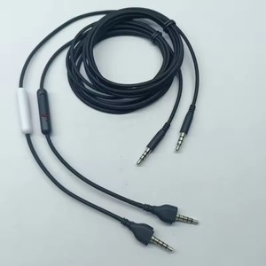 Linh hoạt Nylon braide tai nghe cáp với inline điều khiển cho game thủ, tương thích cho Alienware aw920h chơi game tai nghe 180cm - Product Image 4