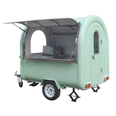 Hot Sale Outdoor Furniture High Quality Customized Design Stainless Steel Mobile Food Kiosk Food Trailer