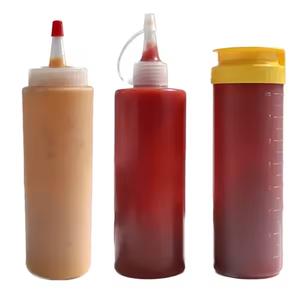 Botellas de Plástico para Condimentos, Dispensadores de Salsa de Tomate de Plástico sin BPA, Botella para Ketchup y BBQ - Product Image 3