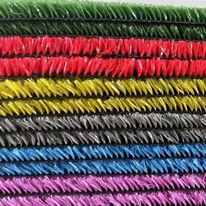 Giá Rẻ Giá màu xanh/xám/đỏ/tím/Nâu cỏ nhân tạo tường cảnh quan ngoài trời trang trí nội thất tổng hợp Turf thảm cỏ - Product Image 4