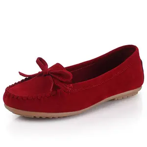 Fabriek Verkoop Vrouwen Flats Schoenen 2024 Loafers Snoep Kleur Slip Op Platte Schoenen Ballet Flats Comfortabele Dames Schoenen