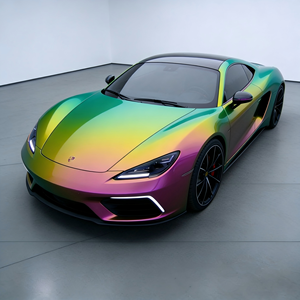 Nouveauté Film vinyle pour <span class=keywords><strong>voiture</strong></span> caméléon TPU haute brillance résistant aux intempéries vert orange rose dégradé Couverture complète pour tous les modèles de voitures - Product Image 3