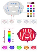 Masque de luminothérapie LED pour le visage, lumière rouge et bleue médicale, portable, étanche, patchs pour la peau, rajeunissement de la peau, anti-acné, élimination des rides