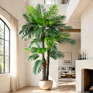 Palmier artificiel réaliste de 2,78 m avec <span class=keywords><strong>pot</strong></span> lesté pour la décoration des halls d'hôtel, des bureaux et des centres commerciaux – Fourniture pour projets commerciaux - Product Image 4