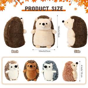 LK simpatico peluche riccio morbido peluche giocattolo riccio mamma riccio animale di peluche per ragazzi ragazze - Product Image 2